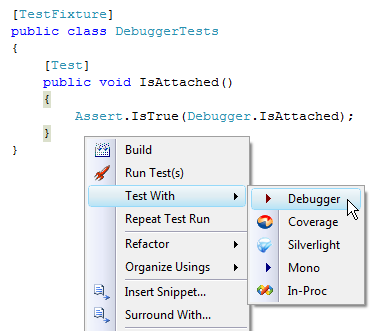 Figure 5. Test With Debugger